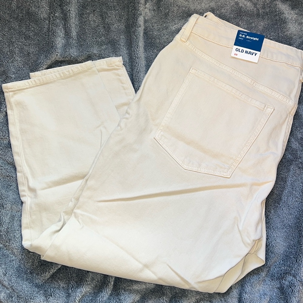 NWT Sz 20 High Rise OG Straight Ankle Jeans